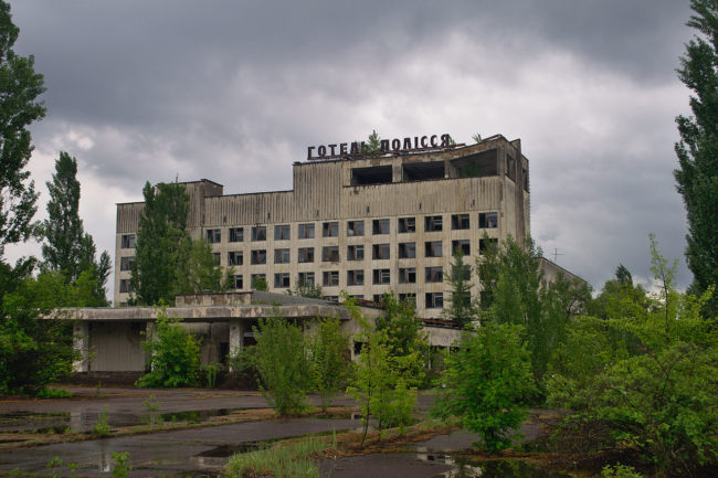 Hotel in Pripyat (foto Wikimedia)